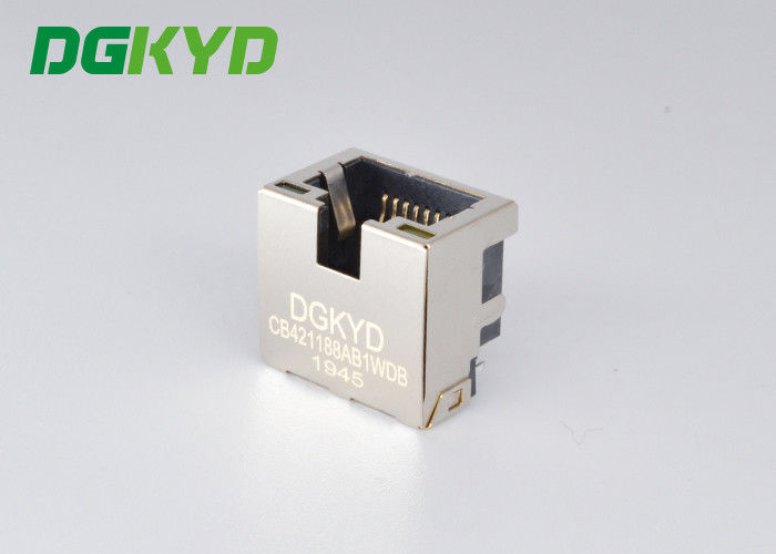 Female Single Port 8p8c Low Profile RJ45 With LED SMT DGKYDCB421188AB1W6DB1075
