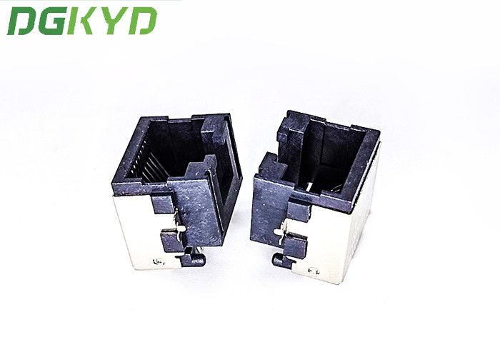 Single Port Tab Up SMT RJ45 Connector Socket With LED Sink Plate 7.5 DGKYDCB751188GWE6SB3009