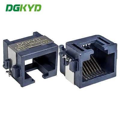 Однопортовая опускающаяся пластина 8.6 RJ45 Ethernet Connector SMD Interface Half Package Shielding DGKYDCB861188GWA5SB15133
