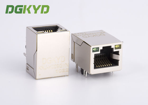 Порт Keystone модуля Джек Rj45 сети гигабита KRJ-H009GYNL одиночный с СИД