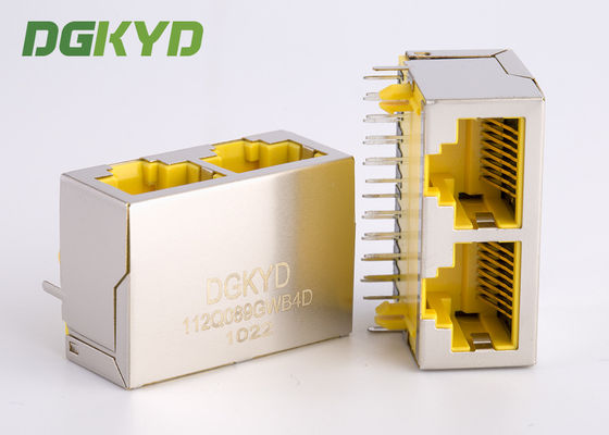 CAT 6 спаренные 2 гаван RJ45 Keystone Джек комбинированный с трансформатором локальных сетей гигабита