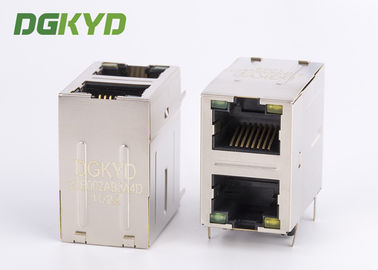 8P8C Cat5/5e 100Mb штабелировало 2 гаван RJ45 Джек комбинированный с трансформатором
