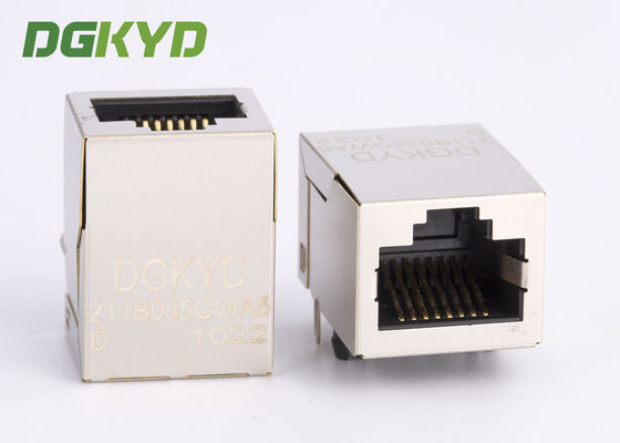 Защищаемая 10/100 плата модуля соединителя Magnetics Mb RJ45 вверх по THT