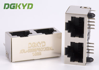 Экономическая стоить плата экрана 1x2 вверх по двойному гаван гнезду Rj45 модульному Джек локальных сетей