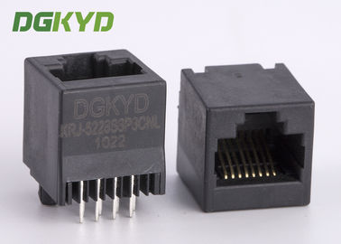 Незаслоненные 180 верхнего градусов гнезда локальных сетей ввода RJ45 Keystone Джек 8p8c