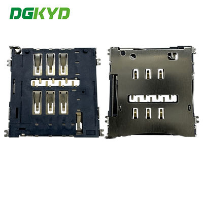 Держатель карты MICRO-SIM NO-PUSH 1.50H держатель карты 6PIN держатель телефонной карты DGKYDSIM15H6A6A2Y3WS286