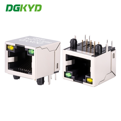 Однопортовый RJ45 защищенный разъем без трансформатора,10/100/1000BASE 8p8c разъем DGKYD-56SYGZNL