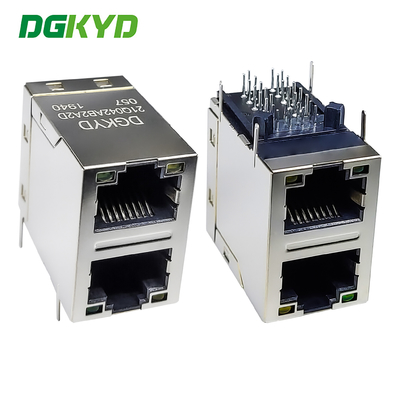 RJ45 многопортовый разъем 6U Гигабитный фильтр 2X1 модульный блок-сокет RJ45 сетевой разъем DGKYD21Q042AB2A2D057