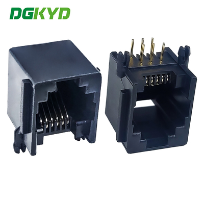 RJ11 соединитель порта с пластиковой ушной сеткой 6P6C сетевой интерфейс DGKYD5521E1166IWA1DY4
