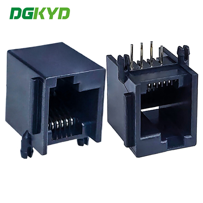 Полный пластмассовый бессветкий RJ11 Ethernet разъем 6P6C левая запор DGKYD5523LE1166IWA1DY4