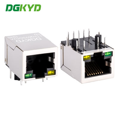 Разъем RJ45, интегрированный с гигабитным сетевым интерфейсом, одноячеечный сетевой порт, гнездо DGKYD111Q070CC2A1D