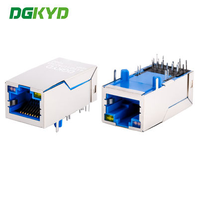 Разъем Gigabit Ethernet RJ45, гнездо, однопортовый, 1000M, PoE+, зарегистрированный разъем DGKYD411Q117AF5D1DP