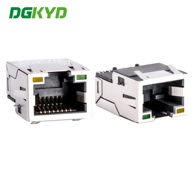 Магнитный разъем PCB с мегабитным трансформатором SMT SINK RJ45 Ethernet Connector KRJ-CB060YGZENL