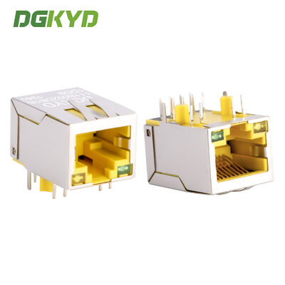 Интерфейс промышленной сети связи RJ45 100Mbps Ethernet-сокет желтый DGKYD111B002DB1DDB