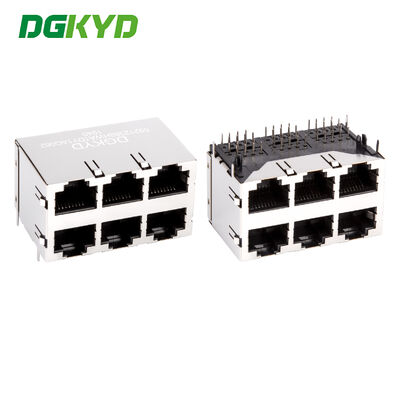 RJ45 Ethernet сок без разрыва 2X3 соединителя Industrial Ethernet DGKYD59212388HWA1DY1AG062