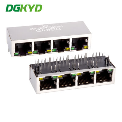 Четырехклеточный сетевой разъем RJ45 с интегрированным фильтром Ethernet DGKYD114B002AB2A1D3