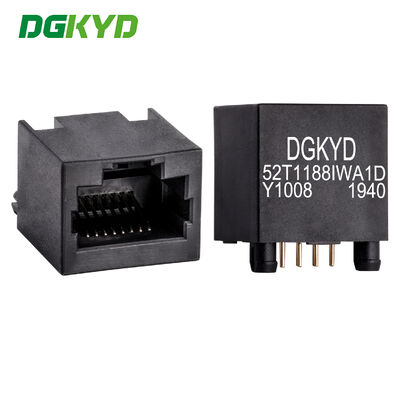 Вертикальный интерфейс сети RJ45 8P8C всепластиковый разъем сети DGKYD52T1188IWA1DY1008