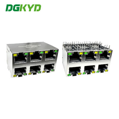 Промышленный сетевой порт с разъемом RJ45, розетка 2X3 с экранированием DGKYD59212388AB1A1DY1F022