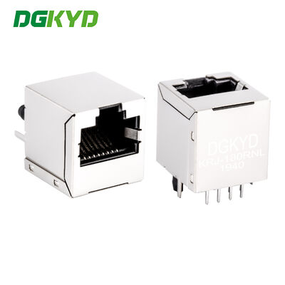 Вертикальный разъем RJ45 LAN 100 Base-tx Высокопроизводительный коммуникационный разъем IEEE 802.3 KRJ-180RNL