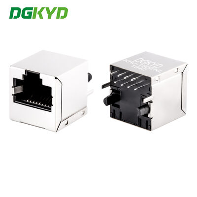 180-градусный вертикальный входной модуль RJ45 с магнитами 10/100 Base, экранированный, KRJ-180ENL