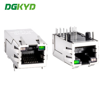 KRJ-339NL 33 мм длины cat6 гигабит rj45 защищенный разъем / розетка Интегрированные магниты