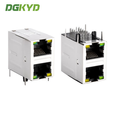 Модуль с 2 портами RJ45 100 Base-T с магнитным прямоугольным фильтром Ethernet