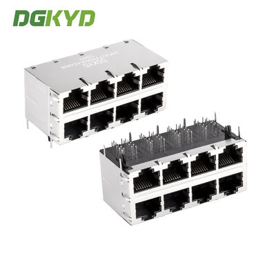 8 портов Gigabit Ethernet RJ45 соединитель с магнитом для высокоскоростной сети