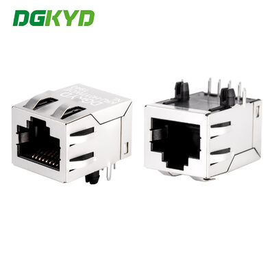Защищенный однопортовый RJ45 PCB-коннектор с трансформатором для мегабитного Ethernet