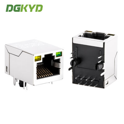 RJ45 Коннектор модульный разъем с встроенным интегрированным фильтром светозащитного интерфейса и золотой покрытие 6u