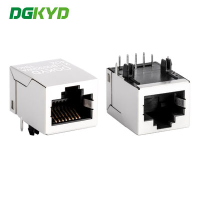 RJ45 соединитель 100Mbps с фильтром и позолоченным модульным разъемом для приложений PCB