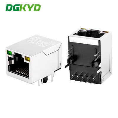 Промышленный гигабитный RJ45-коннектор с золотой покрытием для сетевого интерфейса порта Ethernet