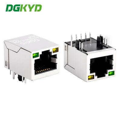 Коннектор RJ45 промышленного класса 100 Мбит/с с световым фильтром и трансформатором