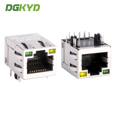 Защищенный соединитель промышленного класса 8PIN RJ45 с золотым покрытием 6U для сетевого порта