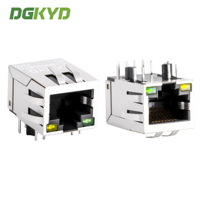 100 Мбит/с RJ45 разъем со встроенным трансформатором и экранированным корпусом для сетевого интерфейса