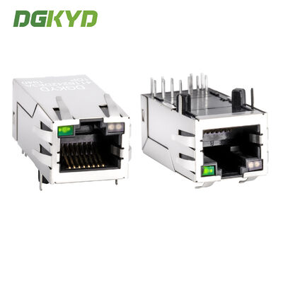 Экранированный модульный разъем RJ45 со встроенным Ethernet-фильтром для сетевых приложений 100 Мбит/с