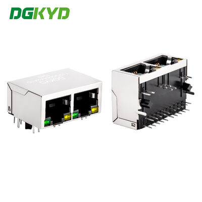 RJ45 Коннектор модульный разъем с 6u золотой фильтром и TAB-Down порта для Гигабит Эфирна