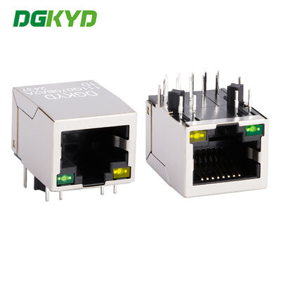 10PIN RJ45 трансформатор со световым и защитным гигабитным Ethernet RJ45 защищенный разъем DIP